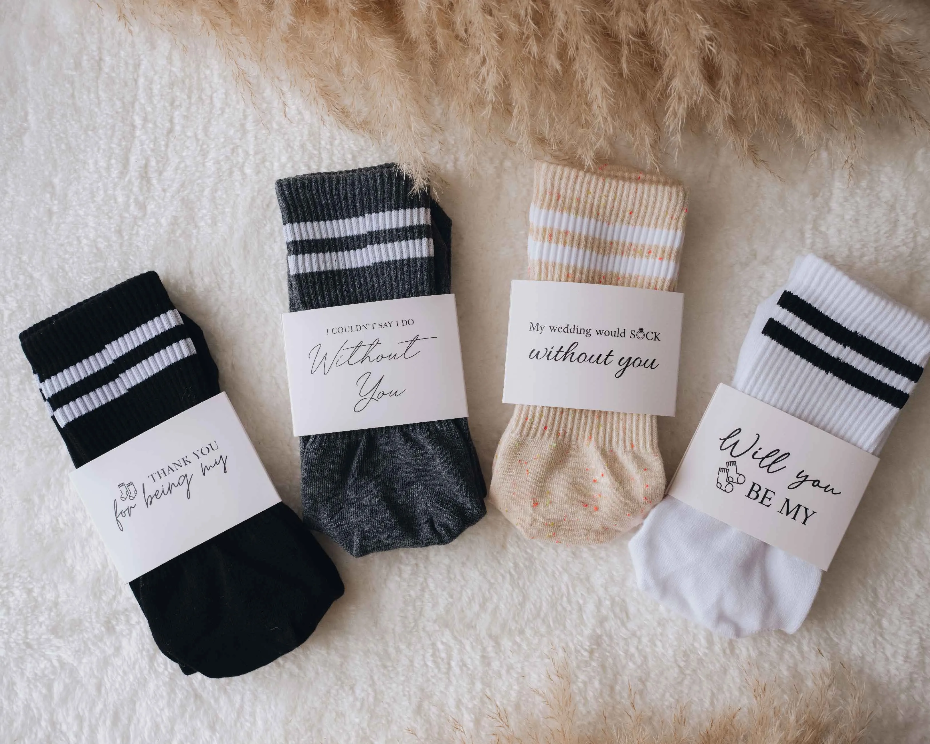 Bridal Party Cotton Socks