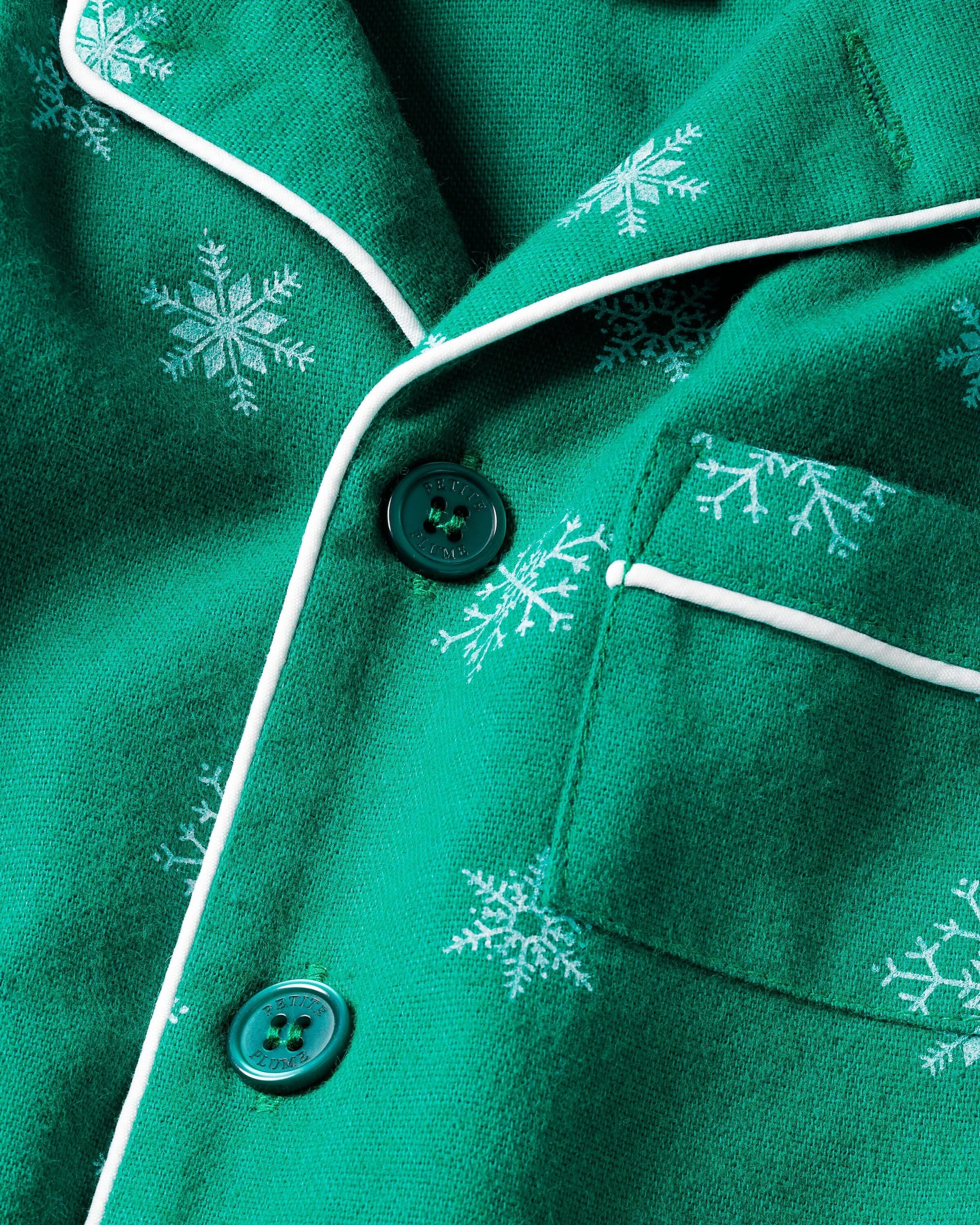 Kid's Flannel Pajama Set | Emerald Wonderland